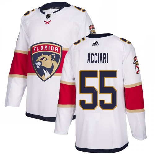 Adidas Panthers #55 Noel Acciari White Road Authentic Stitched Youth NHL Jersey